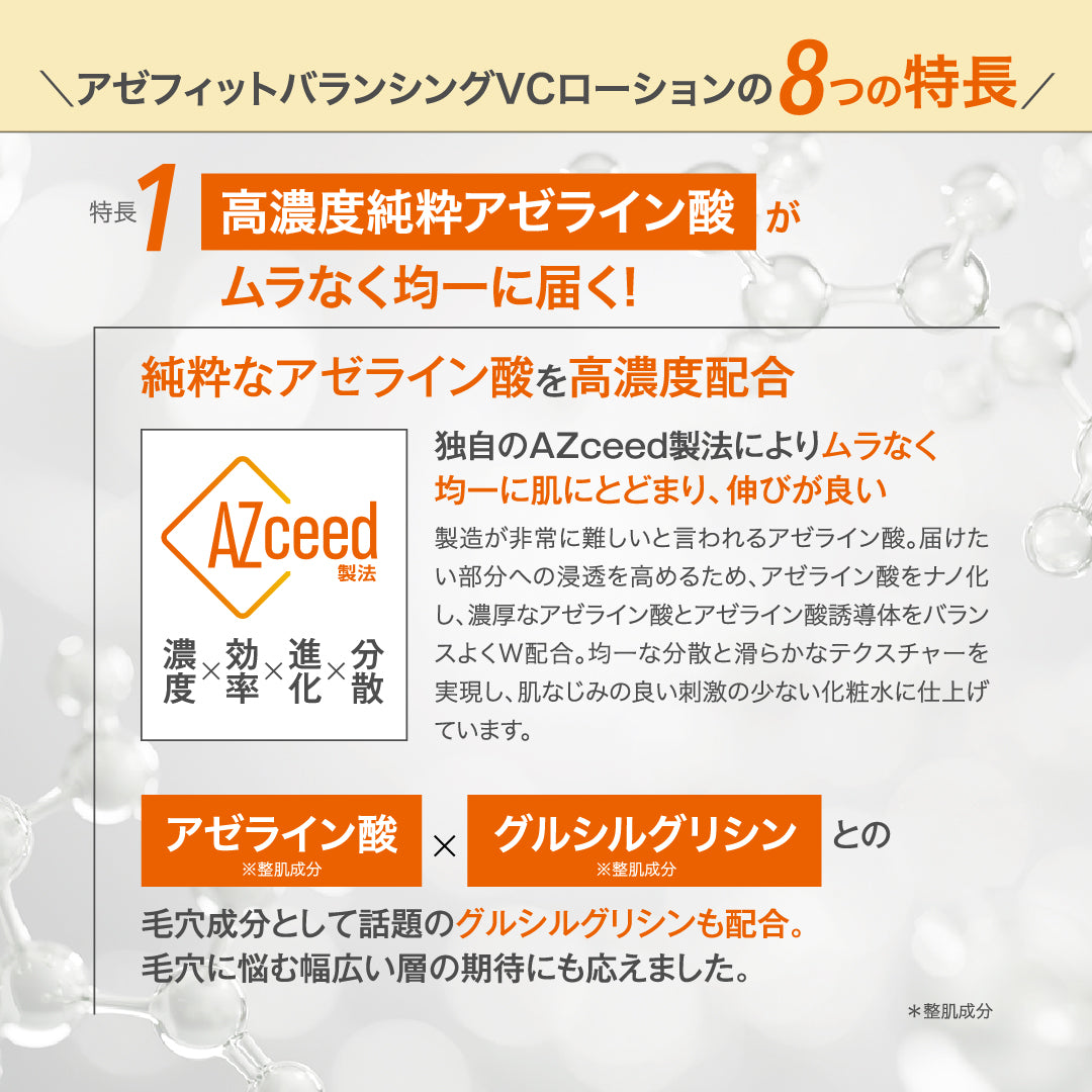 20%OFF】AZシリーズ アゼフィットバランシングVCローション アゼライン