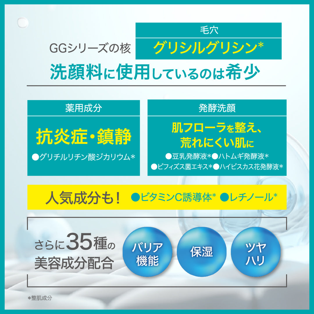 【20%OFF】GGシリーズ 薬用GGホイップウォッシュ グリシルグリシン高配合 洗顔 毛穴 ニキピタ 送料無料